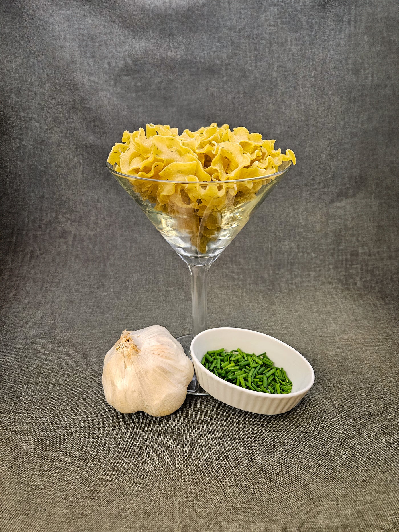 Garlic Chive Pasta Luce Mafaldine (Low-Carb/High Protein) - 16 oz.
