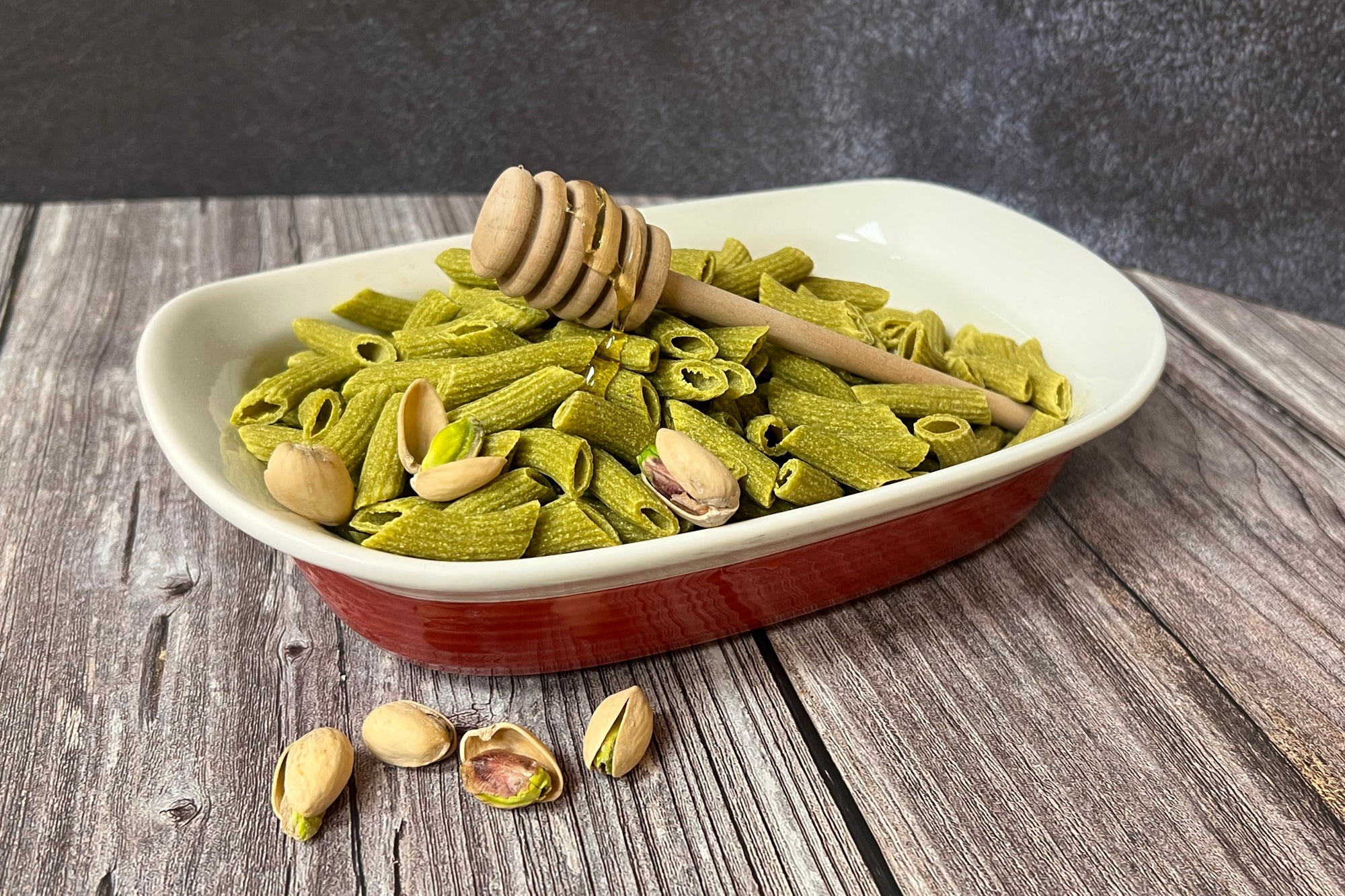 Pistachio Honey Penne - 16 oz.