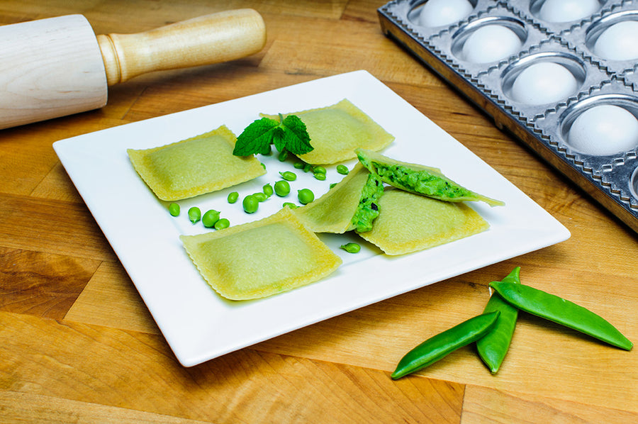 Pappardelle's Garden Mint Pea Ravioli