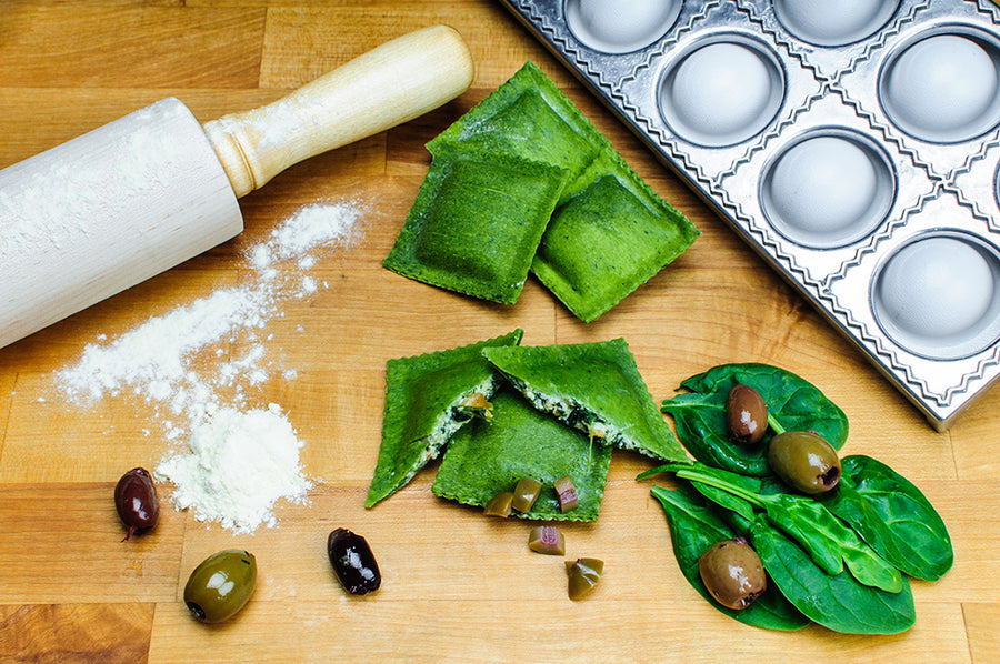 Pappardelle's Mediterranean Spinach Ravioli