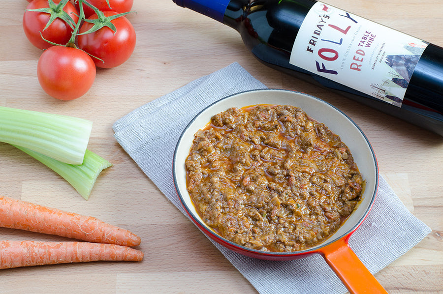 Pappardelle's Red Wine Bison Bolognese Sauce