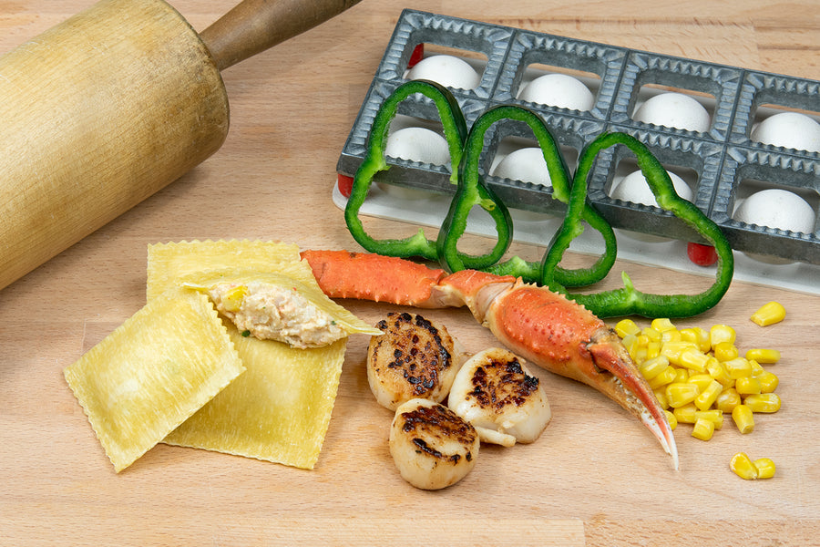 Santa Fe Crab & Scallop Ravioli in Egg Dough - 12 PC, About 12 OZ