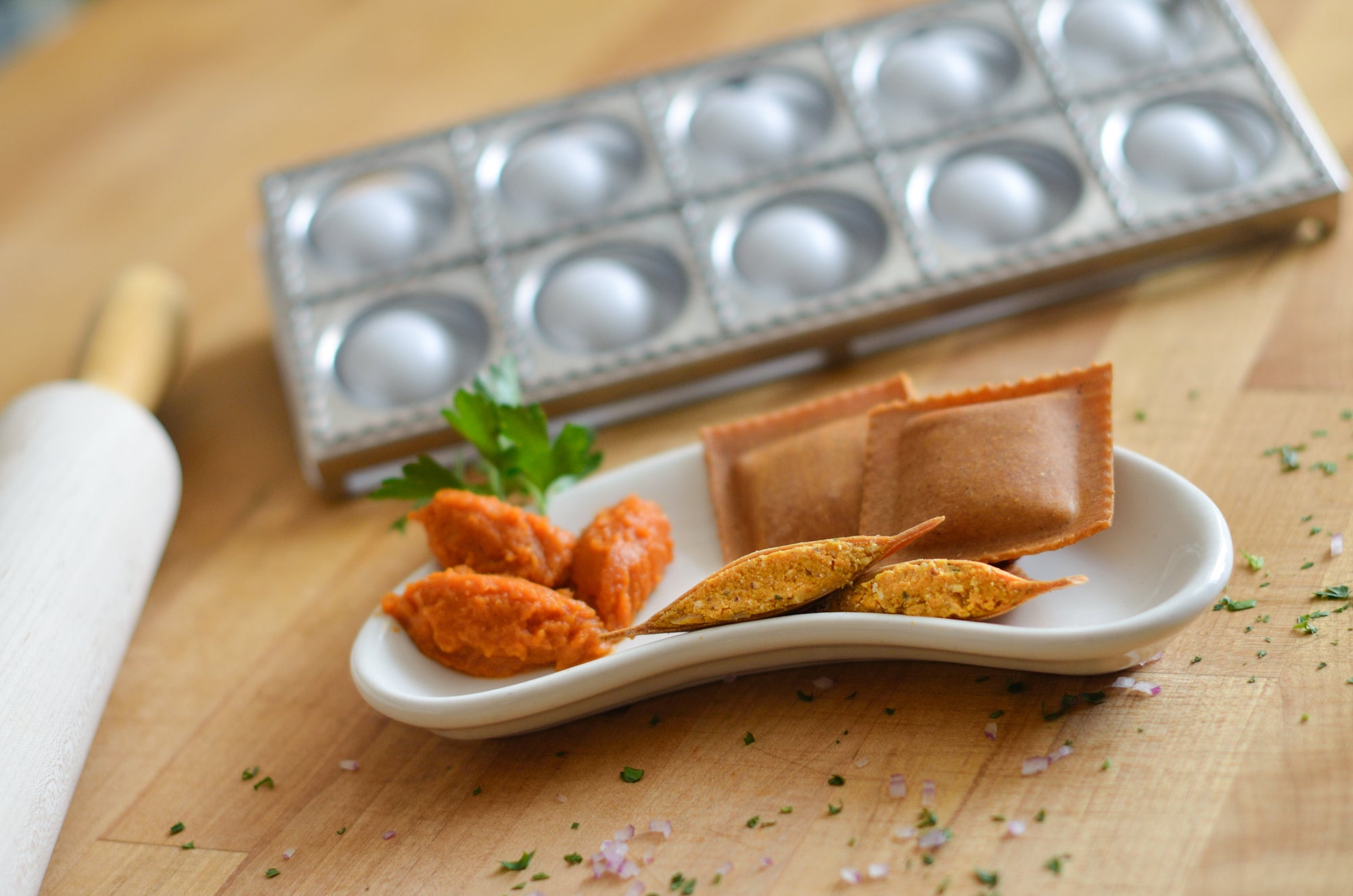 Savory Pumpkin Ravioli in Pumpkin Dough - 12 PC, About 12 oz